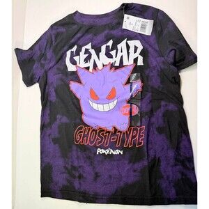 Pokémon Gengar  Ghost‑Type Tie‑Dye T‑Shirt (Size XS)
